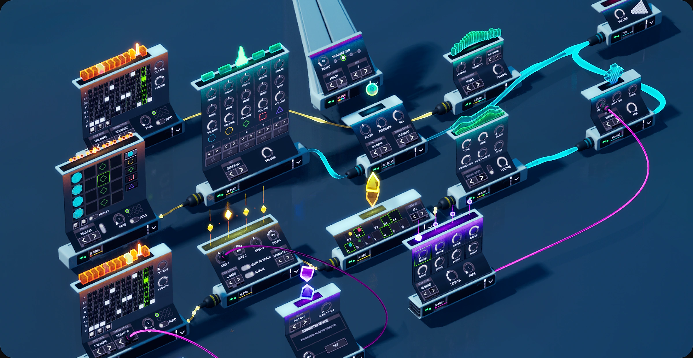 Fortnite Patchwork modular music creation devices