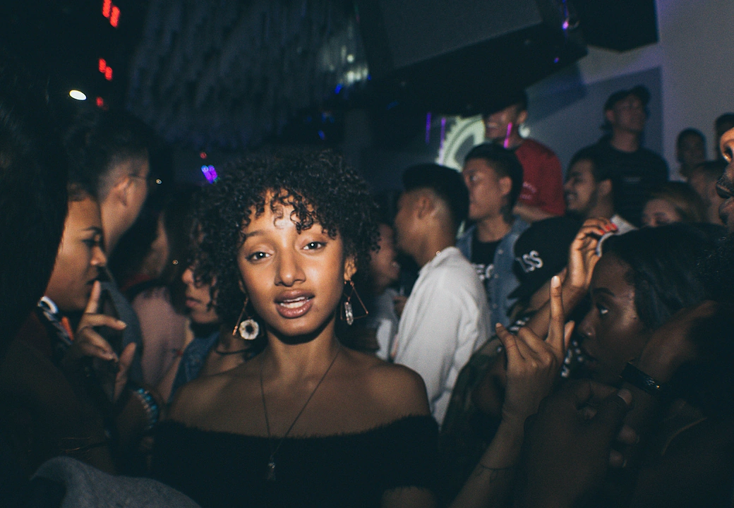 An attendee out on the floor at a HEAT event
