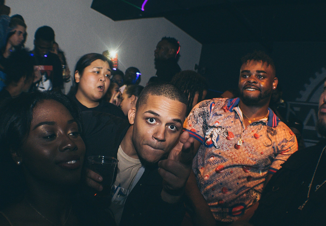 An attendee among the crowd at a HEAT event